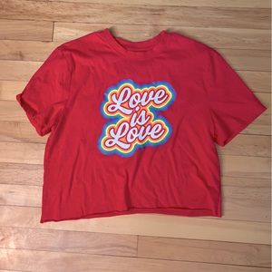 Love is love red pride shirt